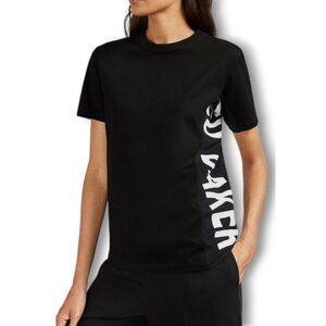 Ted Baker Black Logo Tee Large Vertical Logo Crewneck Ted’s Size 2 (US 6)